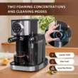 Kismile Espresso Machine 20Bar, Cappuccino Machine with Automatic Milk Frother