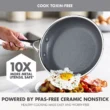 GreenPan Prism 10pc Hybrid Stainless Steel and Ceramic Nonstick Cookware Set