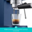 Casabrews CM5418 20 Bar Espresso Machine and Coffee Maker with Pressure Gauge, Steam Function, 34oz Removable Water Tank