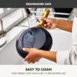 GreenPan (10" and 12") Reserve Pro Ceramic Nonstick Frypan Set, Black