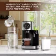 Kismile Espresso Machine 20Bar, Cappuccino Machine with Automatic Milk Frother