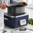 GreenPan Elite 6qt Slow Cooker, Oxford Blue