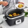 GreenPan Elite 6qt Slow Cooker, Graphite