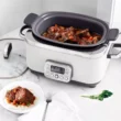GreenPan Elite 6qt Slow Cooker, Cream