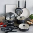 GreenPan Rio Advanced 16pc Ceramic Nonstick Cookware Set, Black