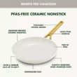 GreenPan (10" and 12") Reserve Pro Ceramic Nonstick Frypan Set, Cream