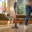 BISSELL PowerClean FurGuard Rechargeable Cordless Pet Vacuum 4137 10.5" Cleaning Path Red