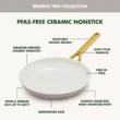 GreenPan (10" and 12") Reserve Pro Ceramic Nonstick Frypan Set, Oyster