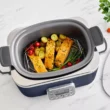 GreenPan Elite 6qt Slow Cooker, Oxford Blue