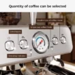 R.W.FLAME Espresso Machines with grinder, 20 Bar Professional Espresso Maker with Milk Frother Steam Wand & Removable Water Tan, Stainless Steel