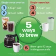 Hamilton Beach 12c FlexBrew 5 in 1 Drip Coffee Maker Black: 12 Cup Programmable & Single Serve, 1200W, Ground & Capsule Use