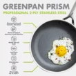 GreenPan Prism 10pc Hybrid Stainless Steel and Ceramic Nonstick Cookware Set