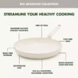GreenPan Rio Advanced 16pc Ceramic Nonstick Cookware Set, Cream