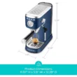 Casabrews CM5418 20 Bar Espresso Machine and Coffee Maker with Pressure Gauge, Steam Function, 34oz Removable Water Tank