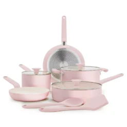 GreenPan Rio Advanced 10pc Cookware Set, Pink