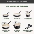 GreenPan Rio Advanced 10pc Cookware Set, Black