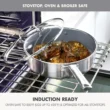 GreenPan Prism 10pc Hybrid Stainless Steel and Ceramic Nonstick Cookware Set