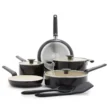 GreenPan Rio Advanced 10pc Cookware Set, Black
