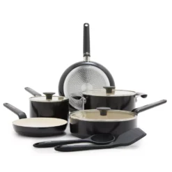 GreenPan Rio Advanced 10pc Cookware Set, Black