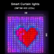 400 LED Smart Curtain String Lights with App & Remote Control, Music Sync, Waterproof Fairy Lights for Indoor/Outdoor Decor
