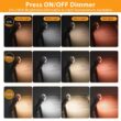 USB Rechargeable Clip-On Reading Light with Timer, Portable LED Book Lamp