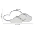 Cloud LED Ceiling Lamp 22" – Modern Minimalist Ceiling Light for Living Room, Bedroom, Kids Room (52cm)