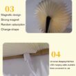 LED Wooden Book Lamp, USB Foldable Reading Light