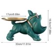 30cm Bulldog Figurine Storage Box, Resin Dog Home Decor
