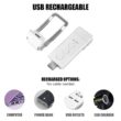 USB Rechargeable Clip Reading Light, Portable LED Book Lamp
