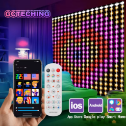 400 LED Smart Curtain String Lights with App & Remote Control, Music Sync, Waterproof Fairy Lights for Indoor/Outdoor Decor