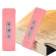 USB Rechargeable Clip-On Reading Light with Timer, Portable LED Book Lamp