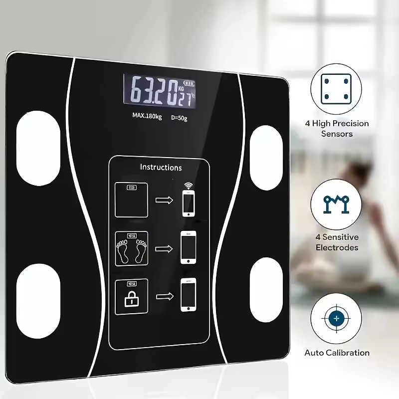 Intelligent Digital Body Scale with Backlit LED Display, 400 lb Capacity Intelligent Digital Body Scale with Backlit LED Display, 400 lb Capacity - Image 7