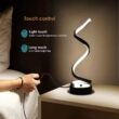 Modern Spiral LED Table Lamp – Dimmable Soft Light Desk Lamp with Adjustable Arm, Creative Minimalist Design