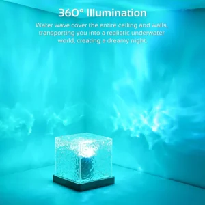 Ocean Wave Projector Light with 16 Colors, LED Night Lamp