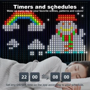 400 LED Smart Curtain String Lights with App & Remote Control, Music Sync, Waterproof Fairy Lights for Indoor/Outdoor Decor