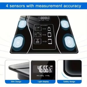 Intelligent Digital Body Scale with Backlit LED Display, 400 lb Capacity Intelligent Digital Body Scale with Backlit LED Display, 400 lb Capacity