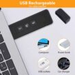 USB Rechargeable Clip-On Reading Light with Timer, Portable LED Book Lamp