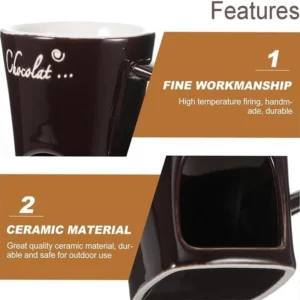 Double-Wall Heat-Resistant Ceramic Cup for Coffee and Beverages Double-Wall Heat-Resistant Ceramic Cup for Coffee and Beverages
