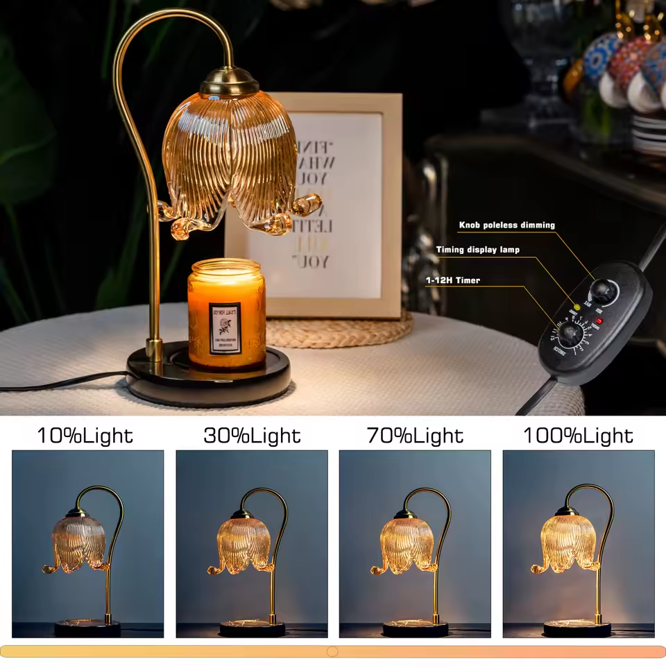 Tulip Flower Warm Light Bedside Lamp – French Style Ambient Table Lamp for Bedroom Home Decor Tulip Flower Warm Light Bedside Lamp – French Style Ambient Table Lamp for Bedroom Home Decor - Image 7
