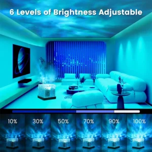 Ocean Wave Projector Light with 16 Colors, LED Night Lamp