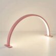Moon Nail Desk Lamp with Adjustable 3-Color LED Light, USB Powered Beauty Work Lamp for Nail Art & Eyelash Extension