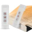 USB Rechargeable Clip-On Reading Light with Timer, Portable LED Book Lamp
