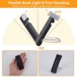 USB Rechargeable Clip-On Reading Light with Timer, Portable LED Book Lamp