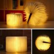 LED Wooden Book Lamp, USB Foldable Reading Light