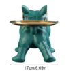 30cm Bulldog Figurine Storage Box, Resin Dog Home Decor