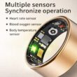 Smart Ring with Heart Rate, Blood Oxygen and Sleep Monitoring – IP68 & 5ATM Waterproof Fitness Tracker with Multi-Sport Modes