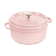 Staub Cast Iron Round Cocotte 7-quart-Peony Pink