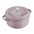 STAUB Cast Iron 7-qt Round Cocotte - Lilac