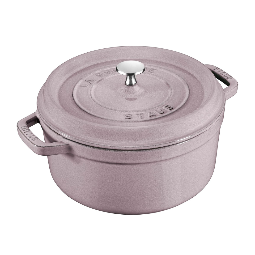 STAUB Cast Iron 7-qt Round Cocotte - Lilac STAUB Cast Iron 7-qt Round Cocotte - Lilac