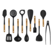 STAUB Silicone with Wood Handle 11-pc Cooking Utensil Set